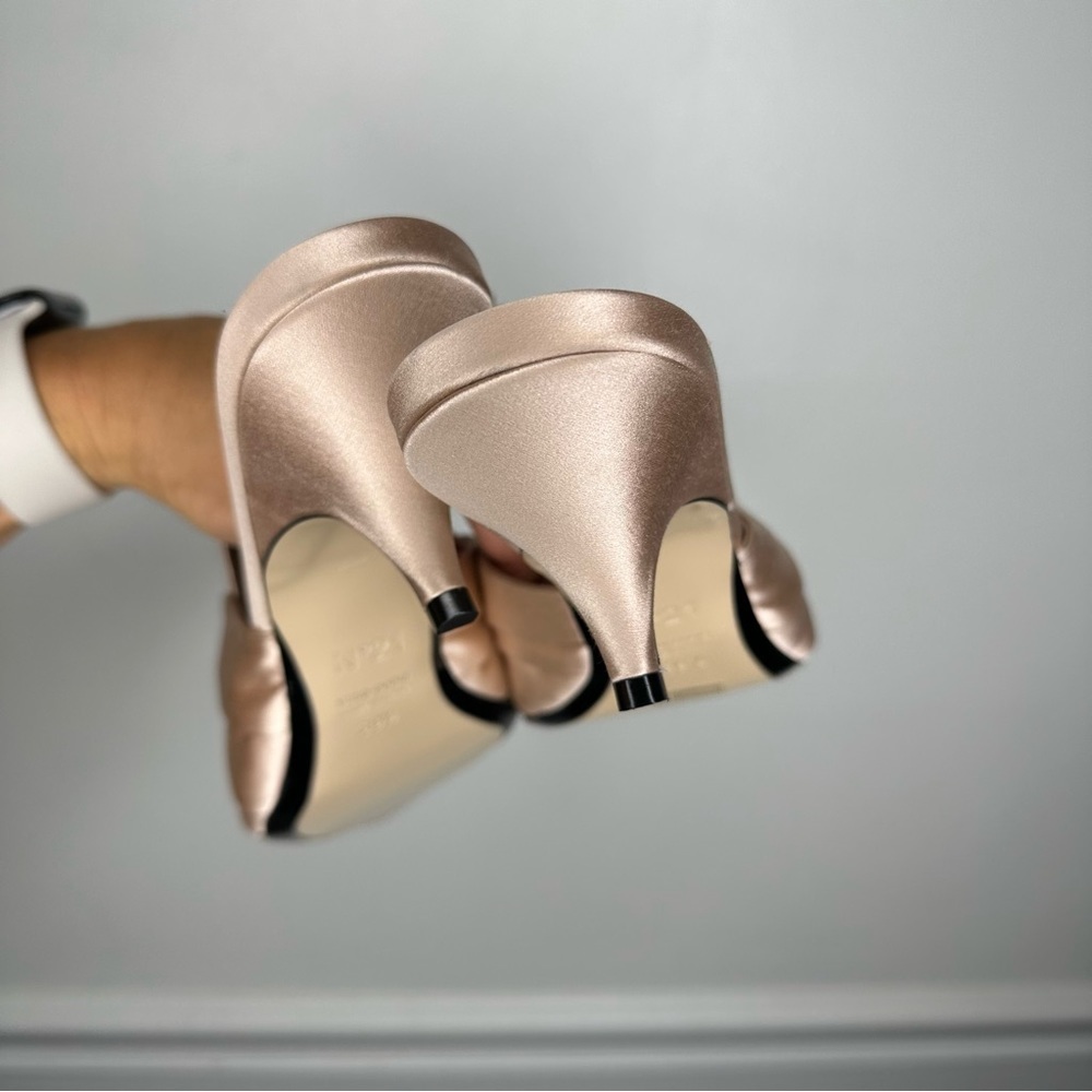 Numero Ventuno N°21 Satin Knotted Mule Womens 39.5 US 9.5 - Picture 8 of 11